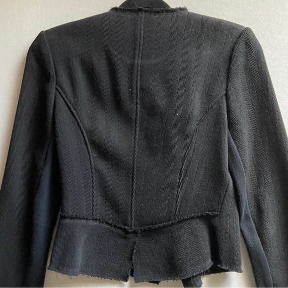 A Moveable Feast Aritzia zip up cropped blazer jacket Sz 4 - Picture 3 of 11